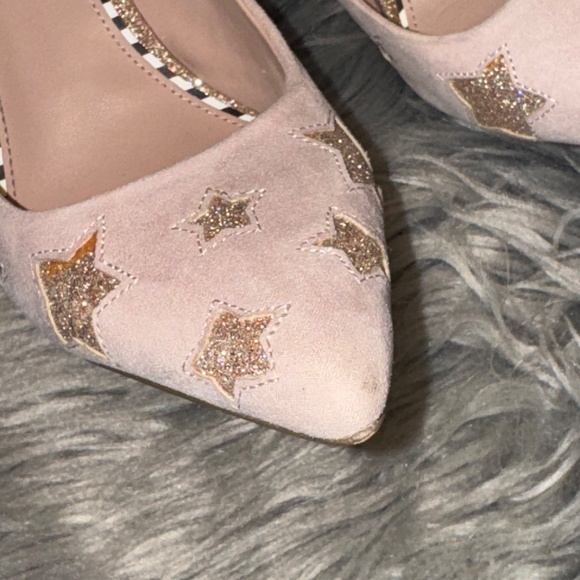 EUC Betsey Johnson Pryce Dress Pumps Stars Blush Light Pink Stiletto Size 7.5 - Picture 6 of 14
